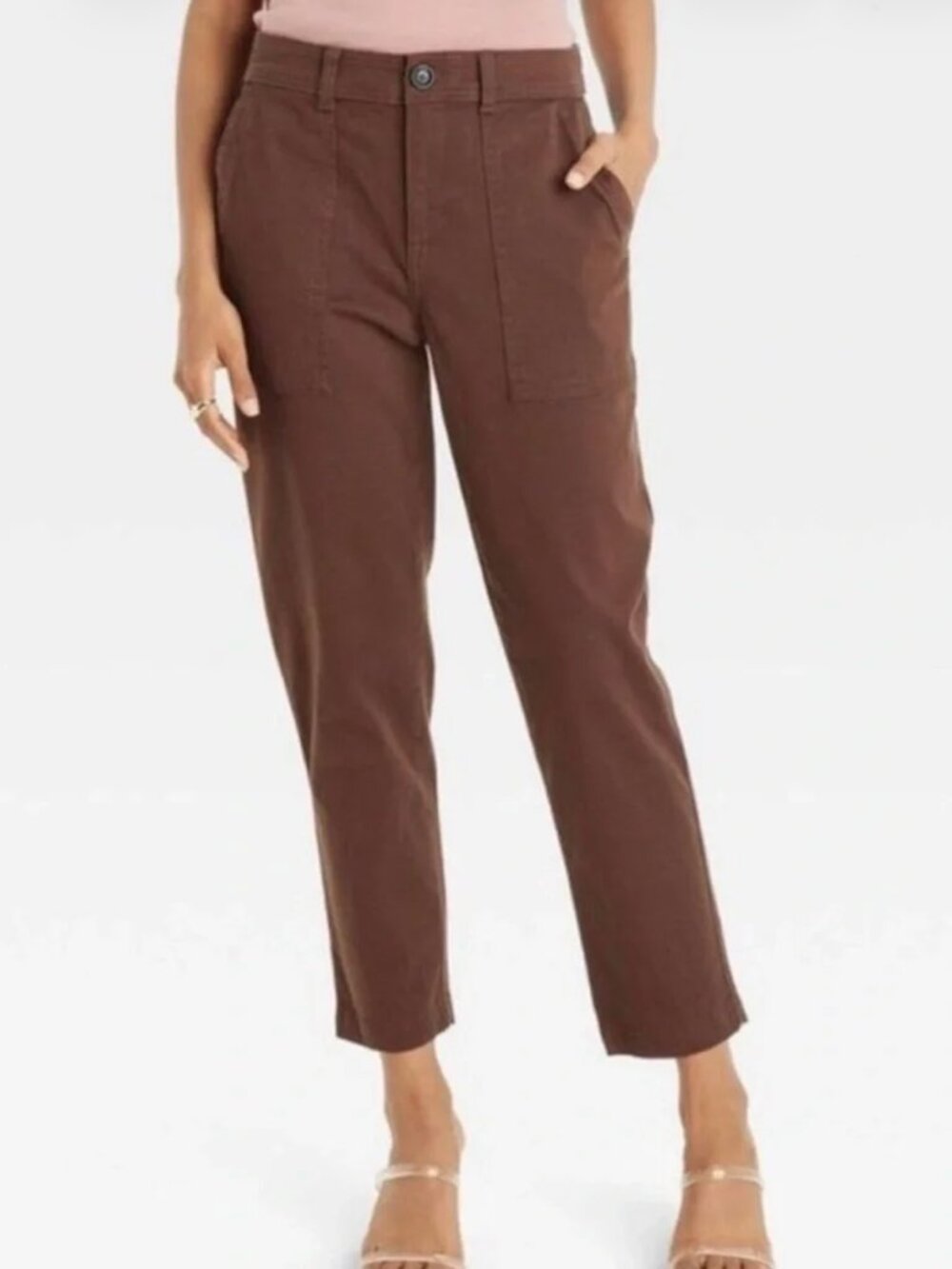 A New Day Women's High-Rise Slim Straight Fit Ankle Chino Pants